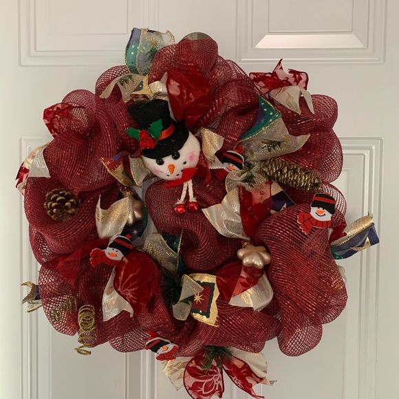 New handmade Christmas wreath - Picture 1 of 3